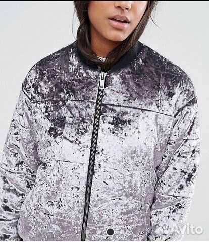 Бомбер бархатный ASOS