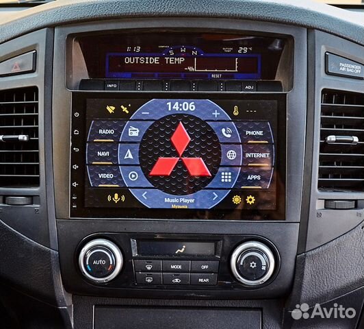 Штатная магнитола Mitsubishi Pajero 2007-2015.ud05
