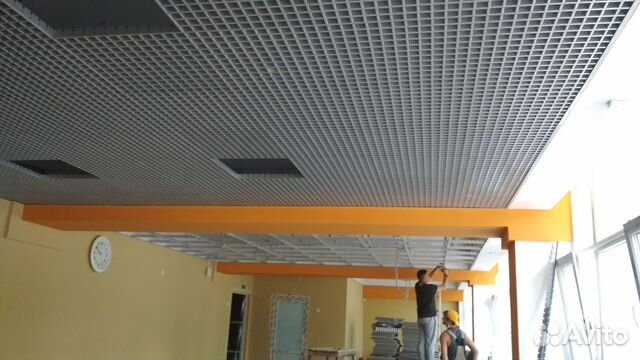 Монтаж потолков Армстронг, Грильято Монтаж потолков Армстронг, Грильято
