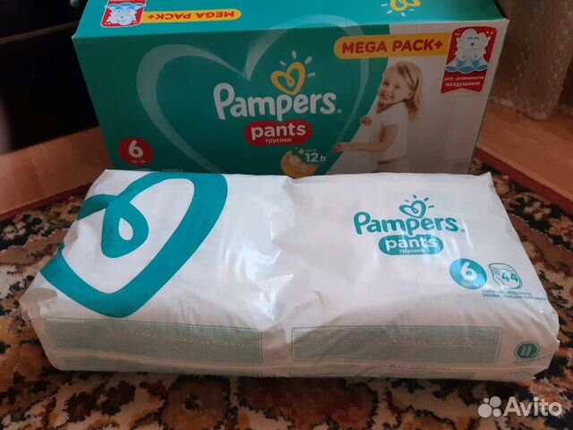 Подгузники Pampers pants 6, 44 шт