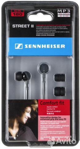 Наушники Sennheiser CX 180 Street II Black Наушники Sennheiser CX 180 Street II Black