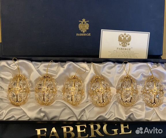 Набор Faberge из 6-и ёлочных игрушек Набор Faberge из 6-и ёлочных игрушек