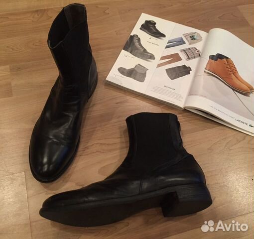 Чёрные мужские полусапоги Rocco P. (оригинал) Чёрные мужские полусапоги Rocco P. (оригинал)