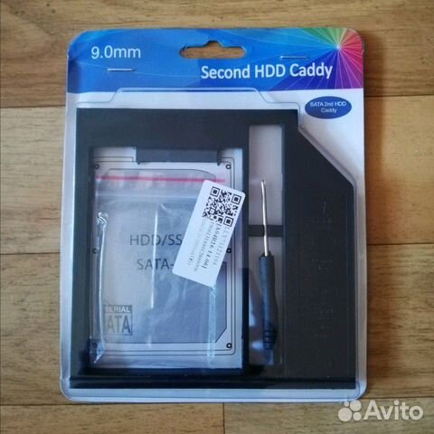 Салазки Caddy 9.5 мм. ssd hdd Для ноутбука (Нов)