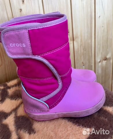 Демисезонные резиновые сапоги crocs