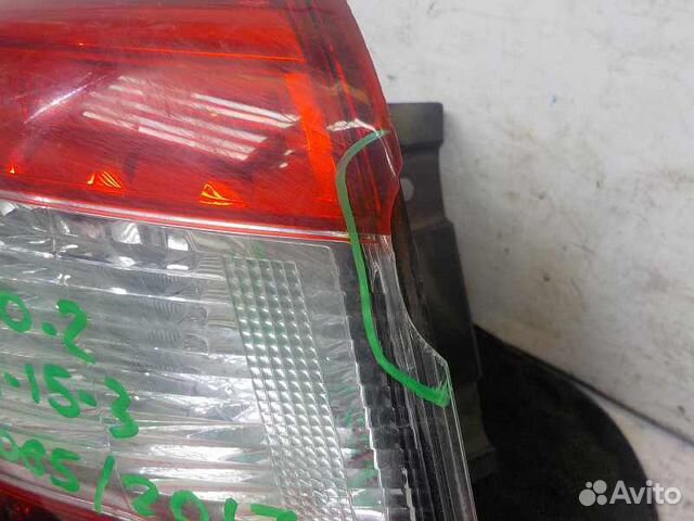 Фонарь задний левый наружный на Nissan Qashqai