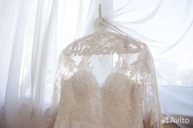 Свадебное платье ручной работы