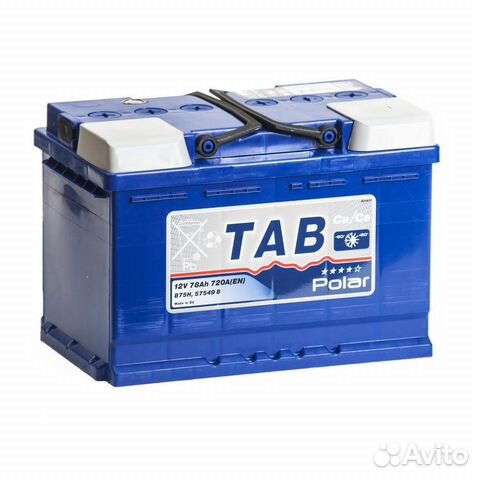 Аккумулятор TAB Polar Blue 78 Ач (57539)