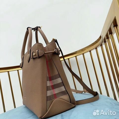 Сумка бежево-коричневая burberry LUX Сумка бежево-коричневая burberry LUX