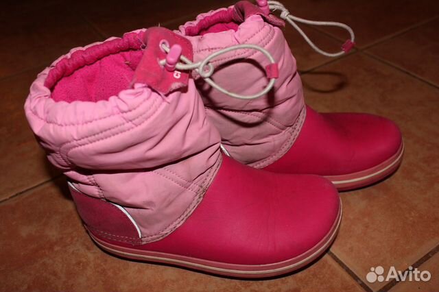 Детские демисезонные сапоги crocs