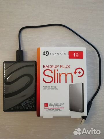 Внешний HDD Seagate Backup Plus Slim (stdr1000201)