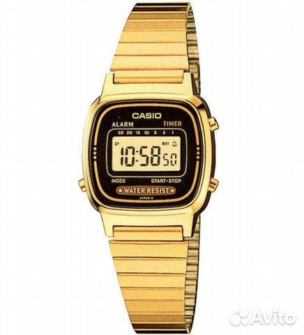 Часы женские, электронные Casio LA-670WGA-1 Часы женские, электронные Casio LA-670WGA-1