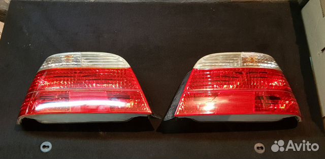 Фонари задние BMW E38 с белым поворотником