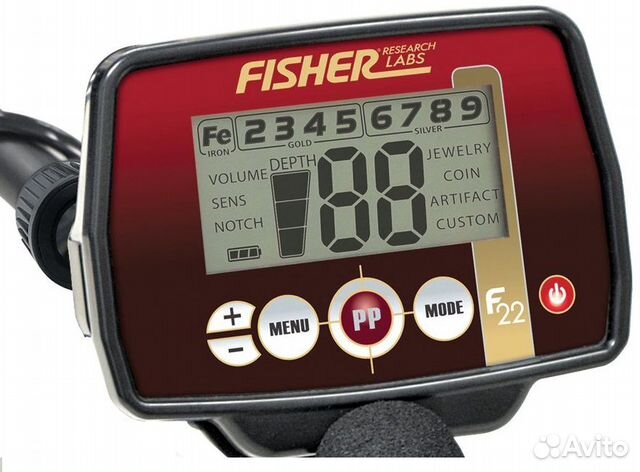 Металлоискатель Fisher F22 Катушка mono 9' новый Металлоискатель Fisher F22 Катушка mono 9' новый