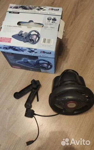 Игровой руль с виброотдачей для компьютера/PS Игровой руль с виброотдачей для компьютера/PS