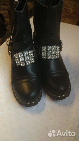 Ботинки черные демисезон