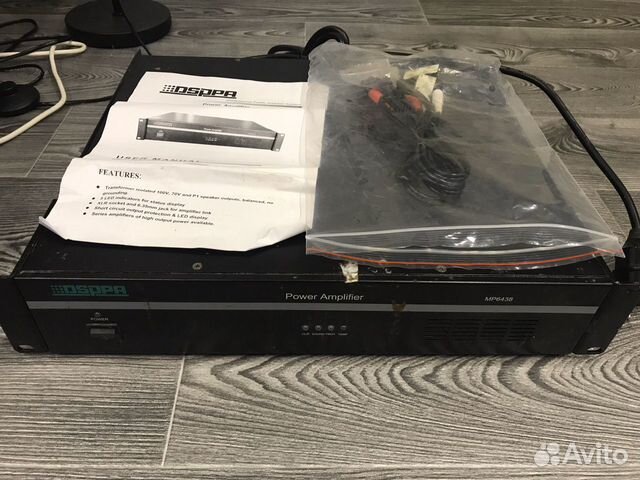 Dsppa MP-6438 Усилитель мощности 380Вт Dsppa MP-6438 Усилитель мощности 380Вт