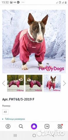 Зимний комбенизон фирмы ForMyDogs для собаки купить на Зозу.ру - фотография № 1