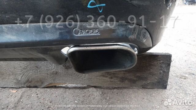 Накладка на задний бампер Caractere для Audi A4 B8