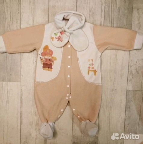 Комбинезон флисовый 68-74