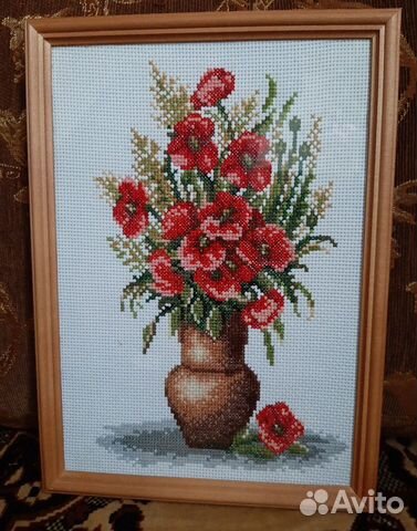 Картина вышитая крестиком Картина вышитая крестиком
