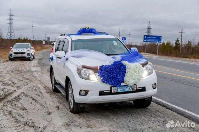 Украшение на свадебное авто