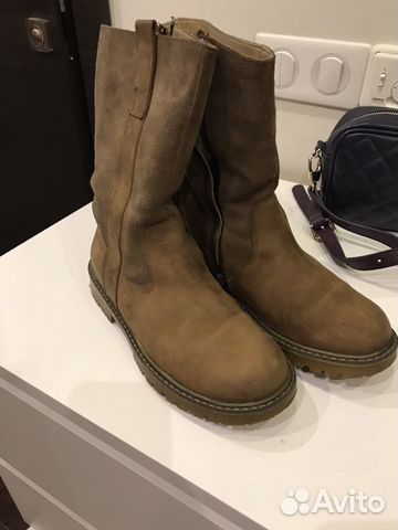 37/38р 24 см Зима Нат замша/Нат мех Happy Step