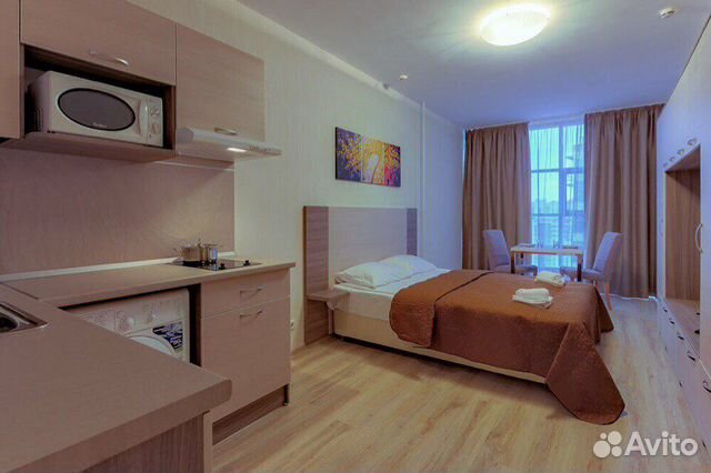 

Квартира-студия, 28 м², 1 кровать