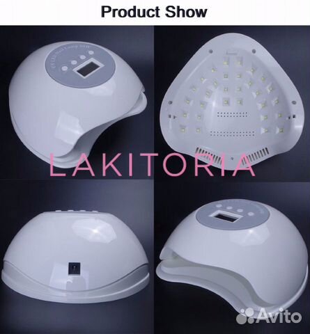 Лампа для сушки шеллак гель гельлак UV/LED 60Вт бе Лампа для сушки шеллак гель гельлак UV/LED 60Вт бе