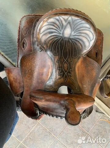 Необычное кожаное ковбойское седло купить на Зозу.ру - фотография № 4