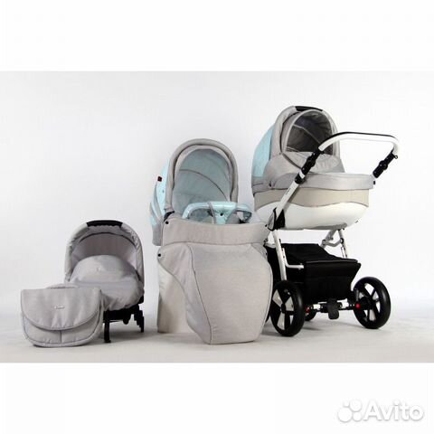 Коляска модульная 3в1 estella цвет серо-бирюзовый Коляска модульная 3в1 estella цвет серо-бирюзовый
