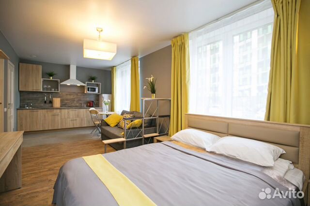 

Квартира-студия в апарт-отеле, 25 м², 1 кровать