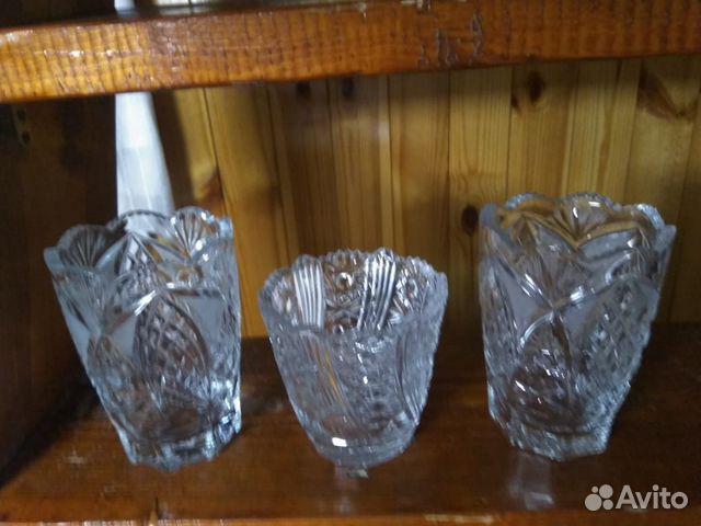 Вазы, бокалы хрусталь СССР