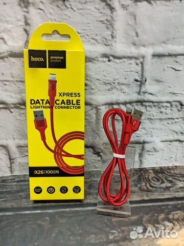 Новый кабель для iPhone Hoco X26 2Ампера