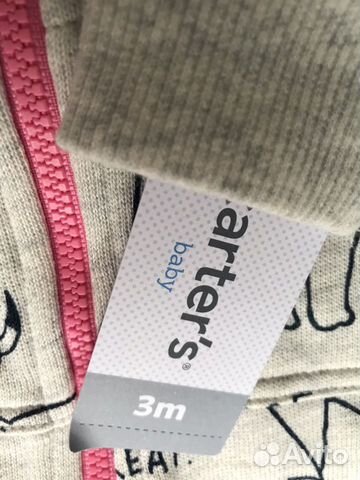 Утеплённый слип Carters с начесом 3 М Утеплённый слип Carters с начесом 3 М