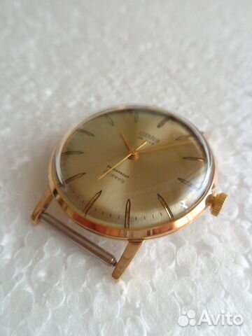 Часы Cornavin(Poljot) De Luxe.Позолоченные.СССР