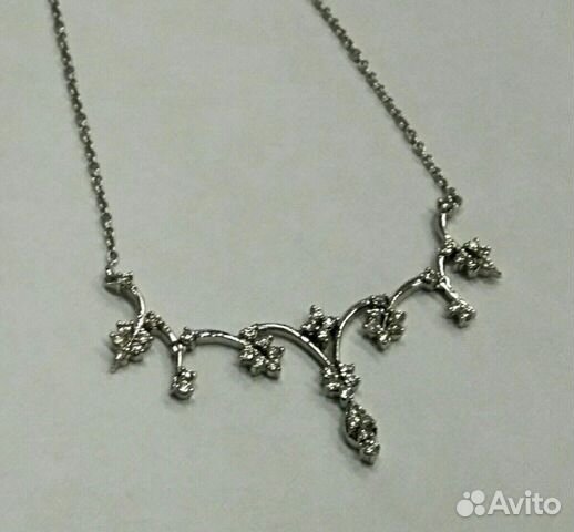 Золотое колье с бриллиантами Золотое колье с бриллиантами