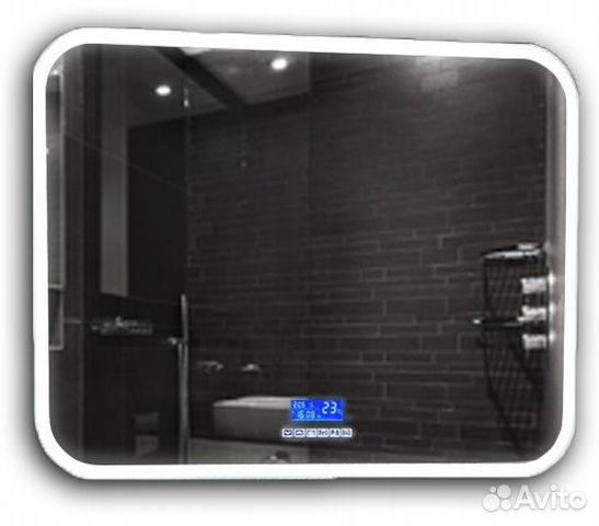 Зеркало 900х700 мм с подсветкой и антизапотеванием