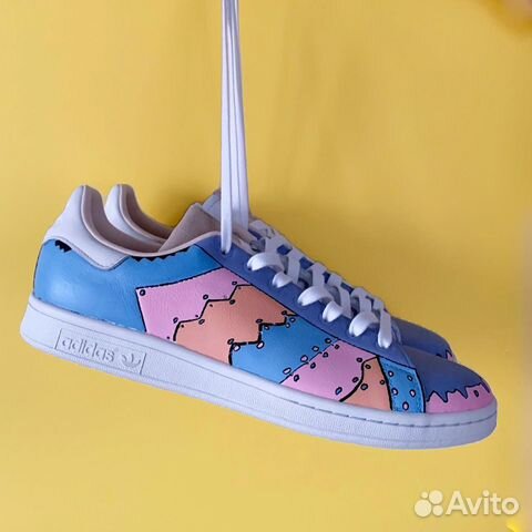 Adidas Stan Smith Donuts Custom 9.5 US Adidas Stan Smith Donuts Custom 9.5 US