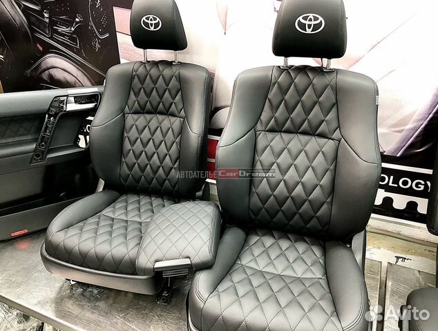 Кожаный салон Toyota Land Cruiser Prado 150 2020г Кожаный салон Toyota Land Cruiser Prado 150 2020г