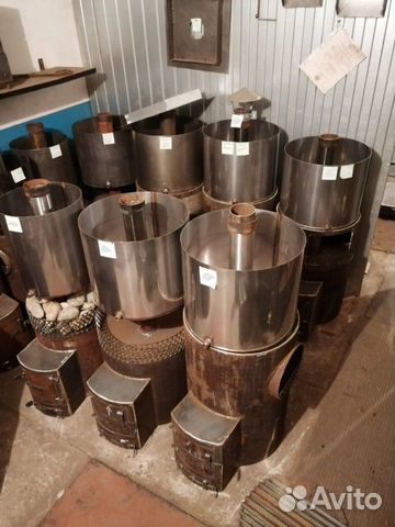 Печи для бани с баками