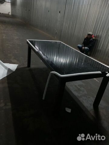 Стол большой новый ротанг искусственный Стол большой новый ротанг искусственный