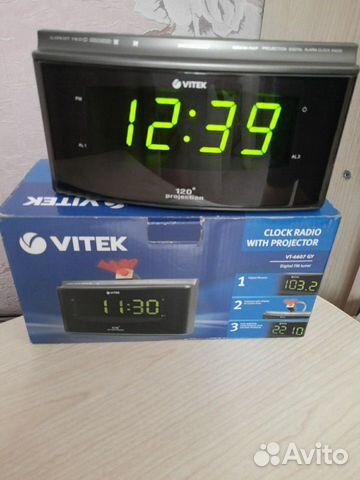 Радиочасы с проектором vitek Радиочасы с проектором vitek