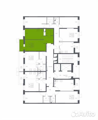 1-к квартира, 37.2 м², 13/17 эт.