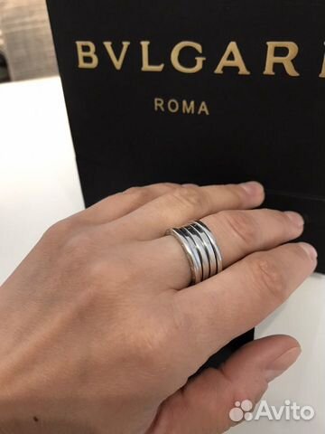 Золотое кольцо bvlgari b zero1
