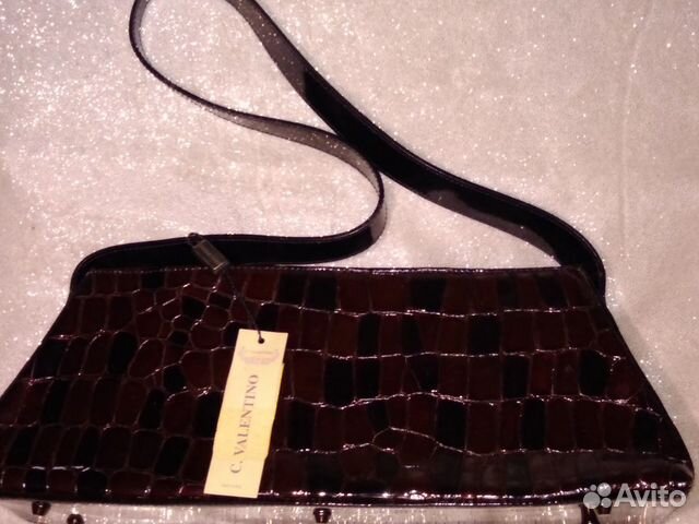 Сумка женская C. Valentino. Натуральная кожа - кро
