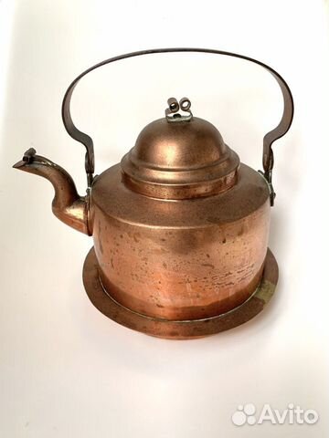 Антиквариат медный чайник Антиквариат медный чайник