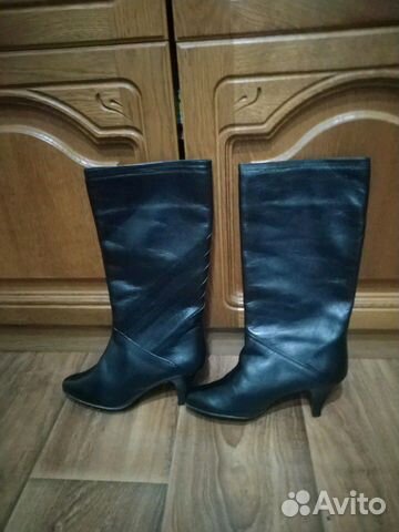 Сапоги кожанные