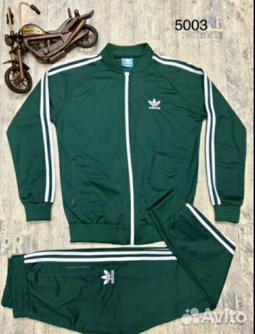 Спортивный костюм Adidas зелёный