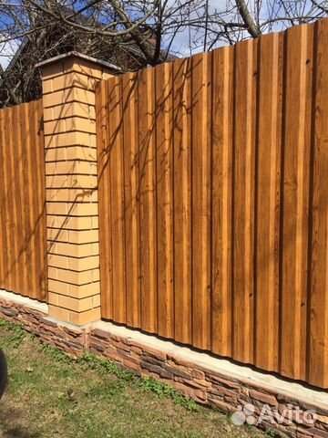 Забор из профнастила(рабица, штакетник ) Забор из профнастила(рабица, штакетник )